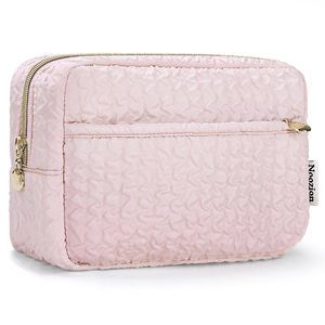 Makeup Bag, Travel Cosmetic Bag, Crinkled Make Up Bag For Women, Makeup🌹